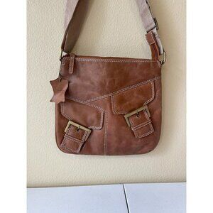 Nieves Arce Spain Brown Glove Tanned Leather crossbody